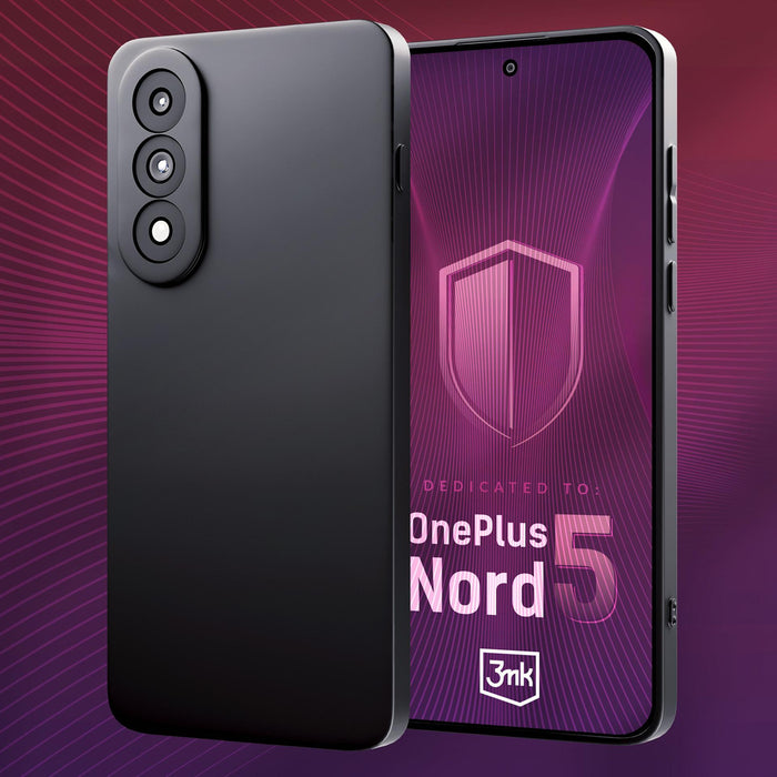 3mk Matt Case for OnePlus Nord 5 - Matte Black