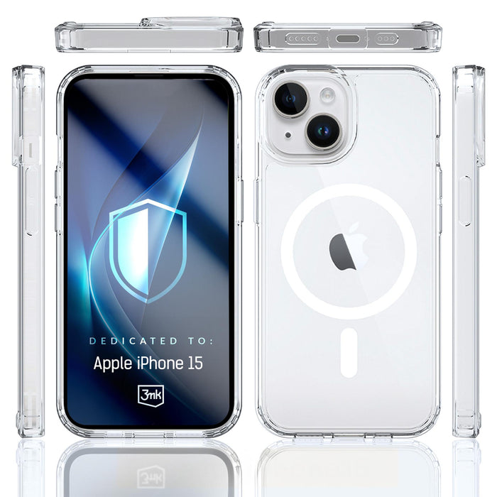 3mk Armor MagCase for iPhone 15 - transparent
