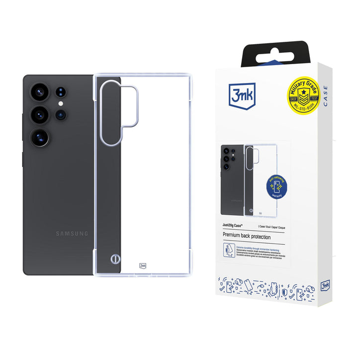 3mk Just20g Clear Case for Samsung Galaxy S25 Ultra - transparent
