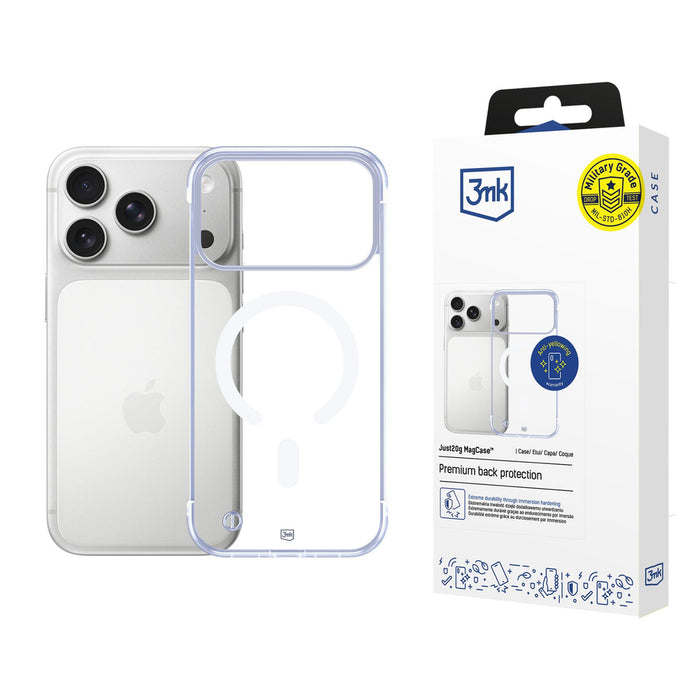 3mk Just20g MagCase for iPhone 17 Pro Max - Transparent