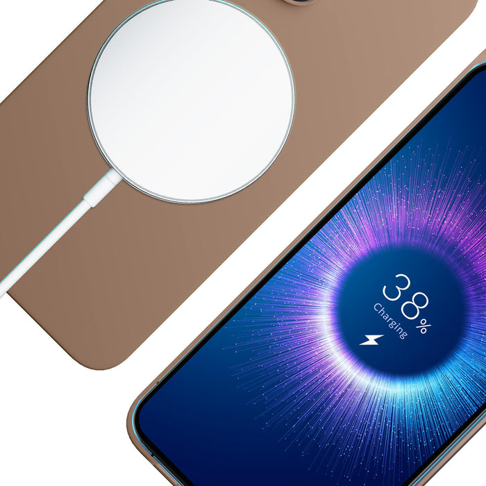 3mk Hardy MagSilicone Case for iPhone 15 Pro Max - Brown