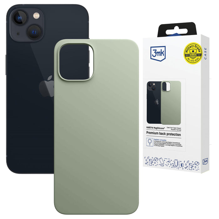 3mk Hardy MagSilicone iPhone 15 Case - Green