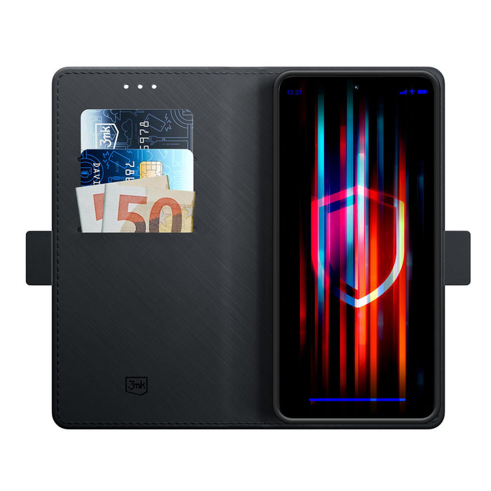 3mk Wallet Case for Xiaomi Redmi 15 4G / 15 5G - black