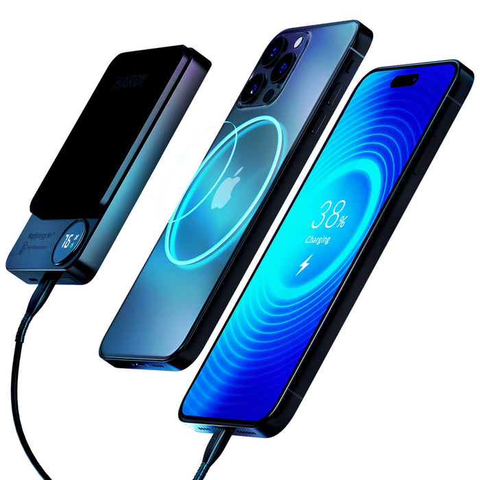 Powerbank 3mk HARDY MagSynergy Ni+ 5,000mAh 22.5W USB 1C1L - black