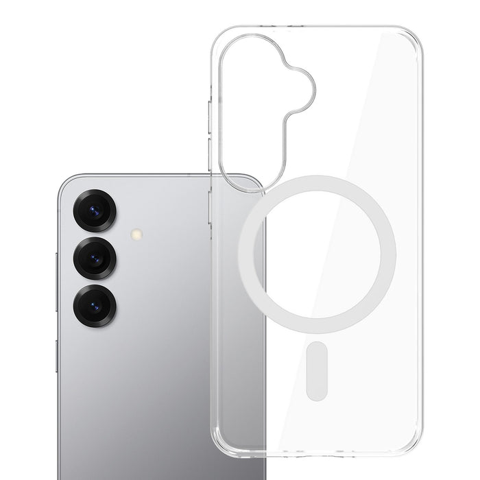 3mk EverClear MagCase for Samsung Galaxy S25 - transparent