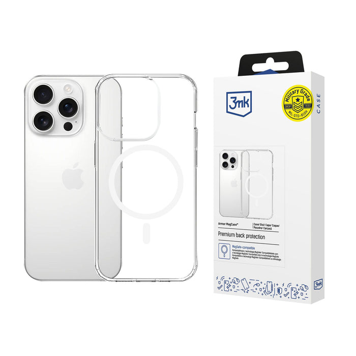 3mk Armor MagCase for iPhone 15 Pro Max - Transparent