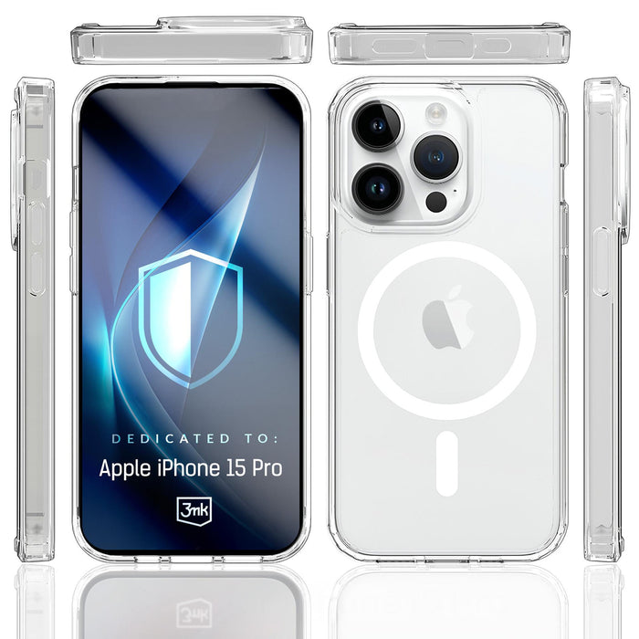 3mk Armor MagCase for iPhone 15 Pro - Transparent