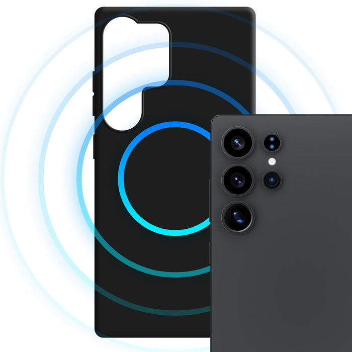 3mk Hardy MagSilicone Case for Samsung Galaxy S25 Ultra - Black