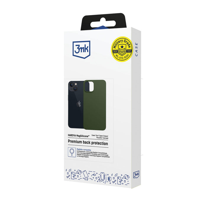 3mk Hardy MagSilicone Case for Apple iPhone 15 Plus - Green