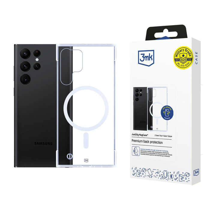 3mk Just20g MagCase for Samsung Galaxy S23 Ultra - Transparent
