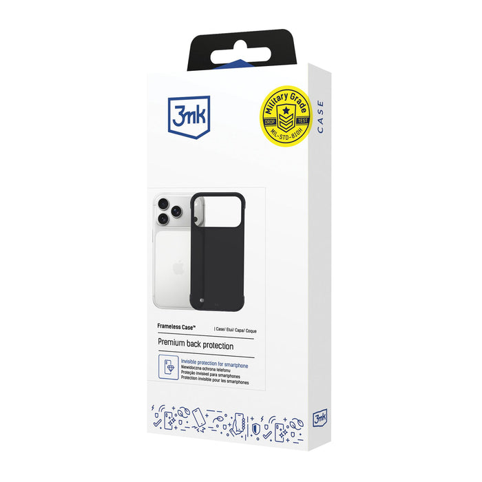 3mk Just20g Matt Case for Apple iPhone 17 Pro - Matte Black