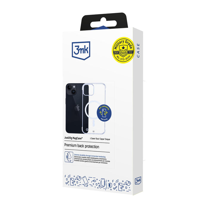 3mk Just20g MagCase for iPhone 14 Plus - transparent