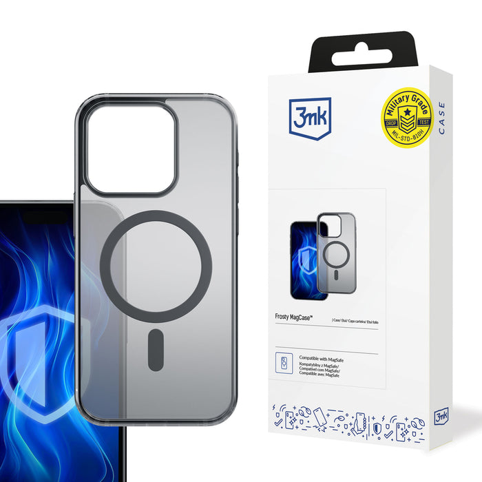 3mk Frosty MagCase for iPhone 13 Pro Max - Black