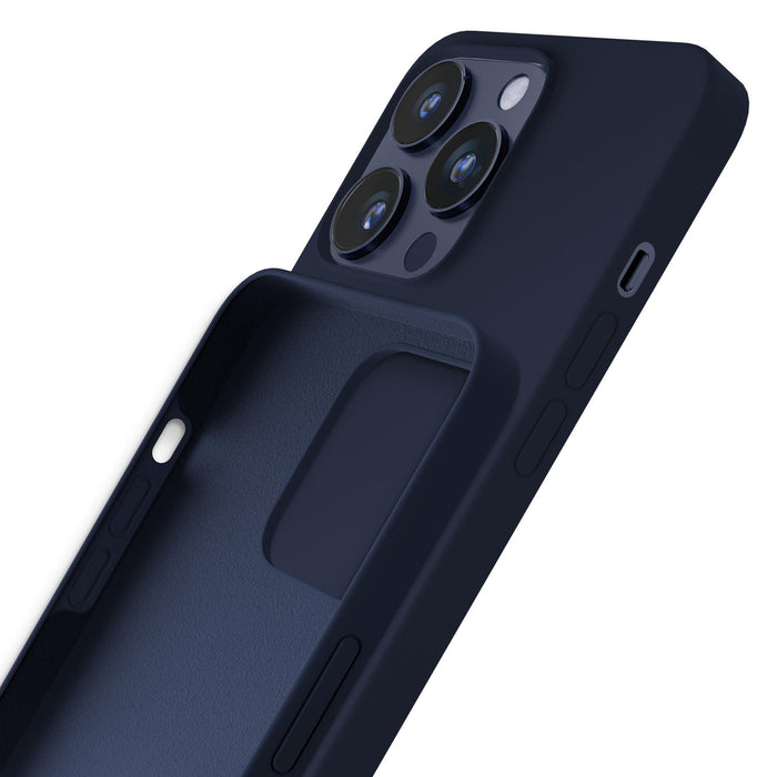 3mk Silicone Case for iPhone 16 Pro - Navy Blue