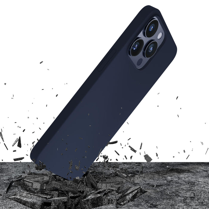3mk Silicone Case for iPhone 16 Pro - Navy Blue