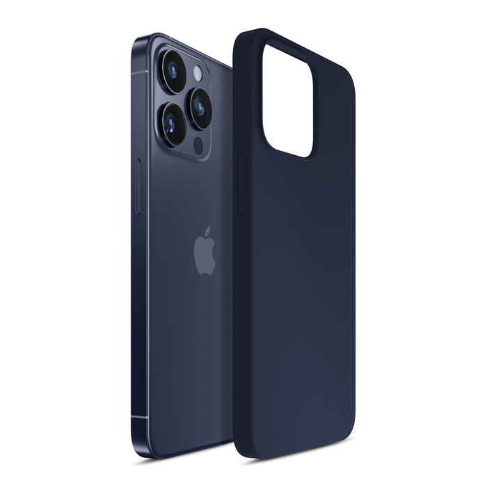 3mk Silicone Case for iPhone 16 Pro - Navy Blue