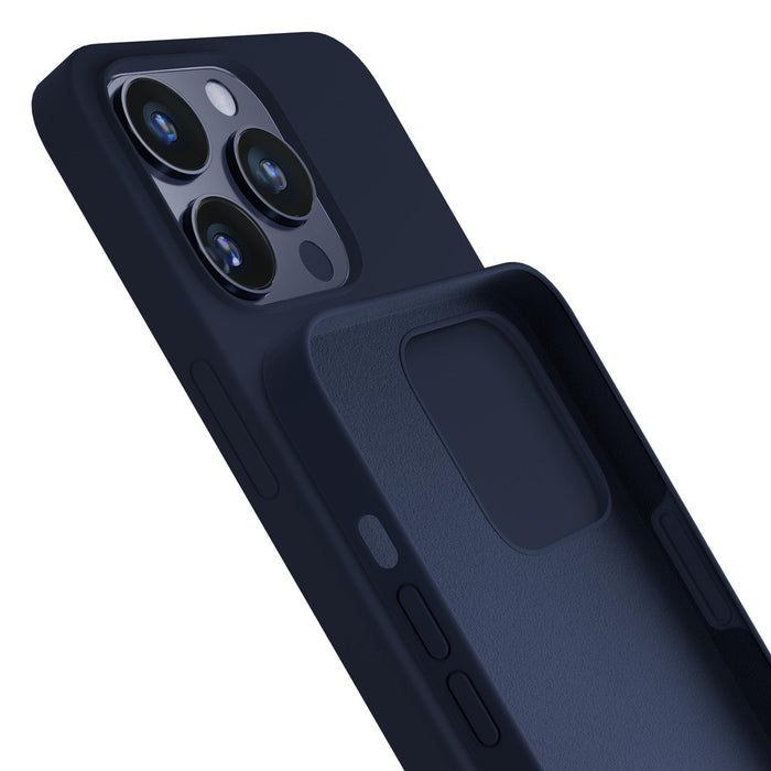 3mk Silicone Case for iPhone 16 Pro - Navy Blue