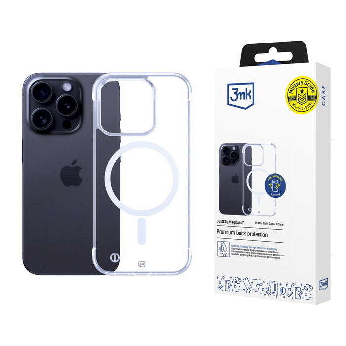 3mk Just20g MagCase for iPhone 16 Pro Max - Transparent