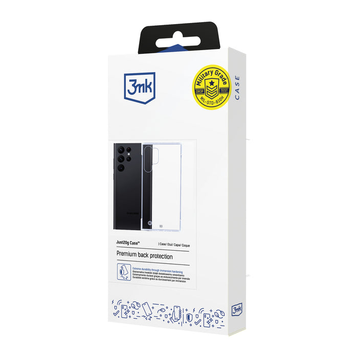 3mk Just20g Clear Case for Samsung Galaxy S23 Ultra - transparent