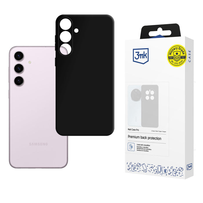 3mk Matt Case Pro for Samsung Galaxy S24 - Black