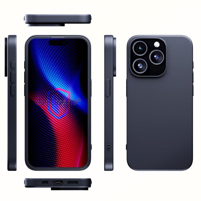3mk Matt Case Pro for Apple iPhone 15 Pro - Matte Black