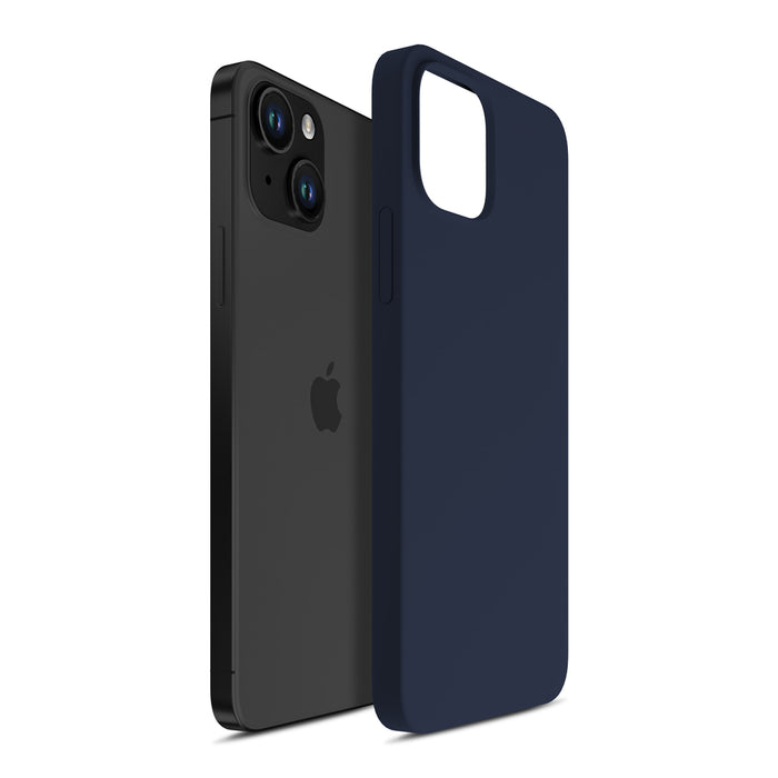 3mk Silicone Case for iPhone 15 - navy blue