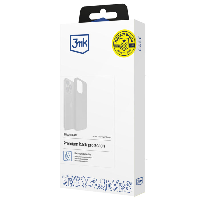 3mk Silicone Case for iPhone 15 - navy blue