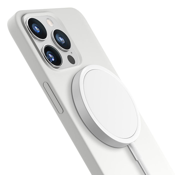 3mk Hardy Silicone MagCase for iPhone 14 Pro Max - White
