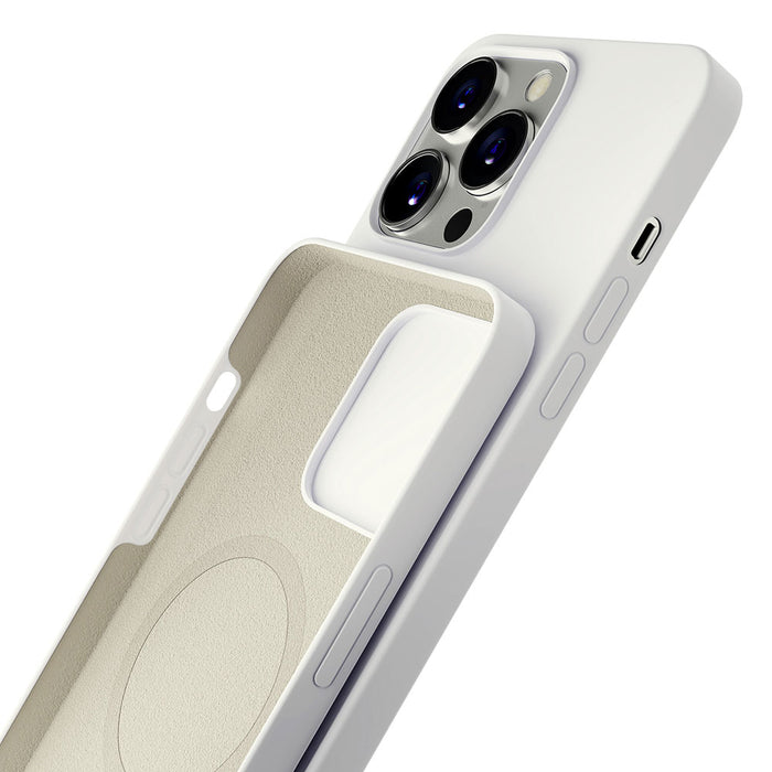 3mk Hardy Silicone MagCase for iPhone 14 Pro Max - White