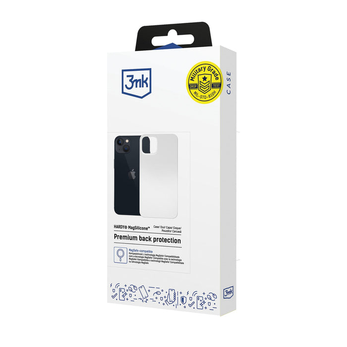 3mk Hardy MagSilicone Case for Apple iPhone 14 - White