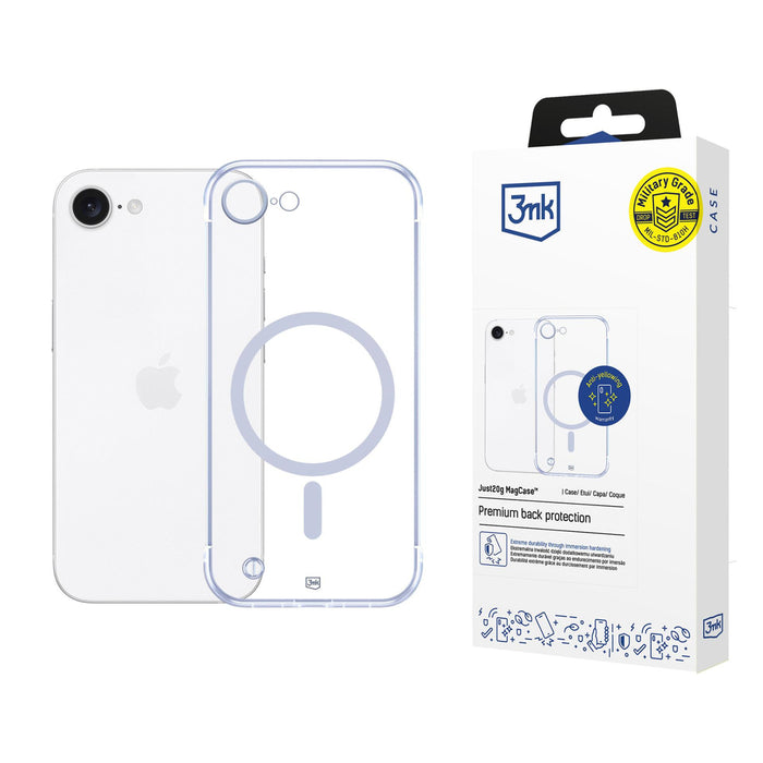 3mk Just20g MagCase for iPhone 16E - transparent