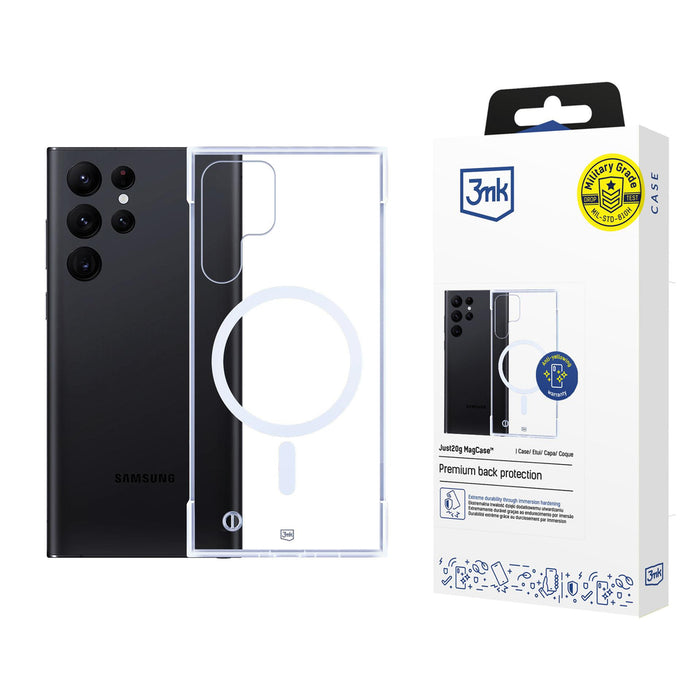 3mk Just20g MagCase for Samsung Galaxy S22 Ultra 5G - Transparent