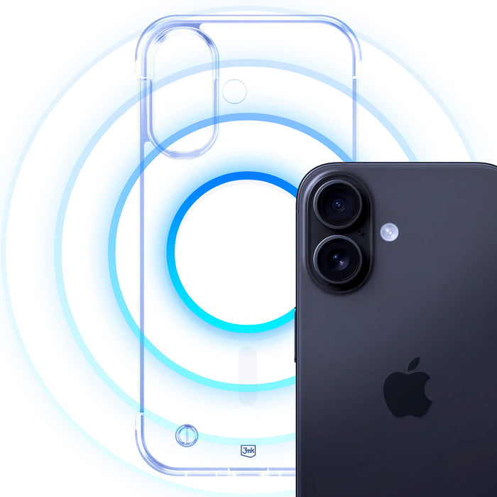 3mk Just20g MagCase for iPhone 16 Plus - transparent