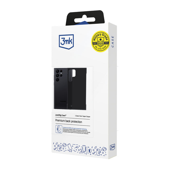 3mk Just20g Matt Case for Samsung Galaxy S22 Ultra 5G - Matte Black