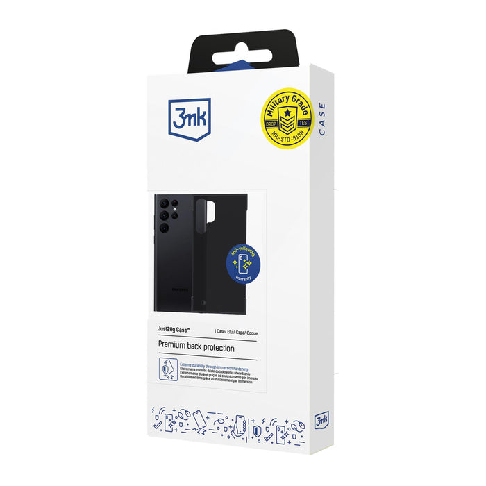 3mk Just20g Matt Case for Samsung Galaxy S24+ - Matte Black