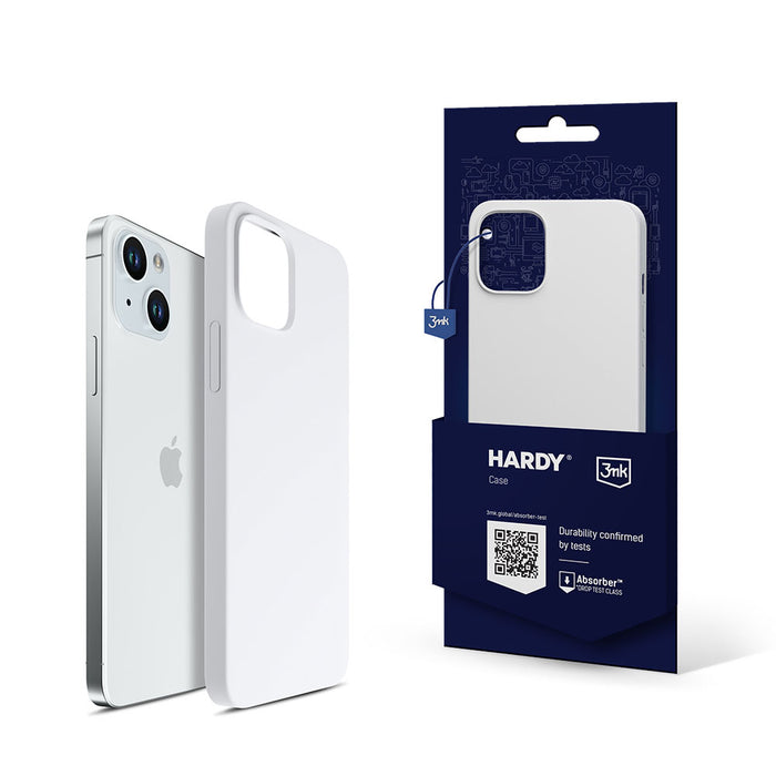 3mk Hardy Silicone MagCase for iPhone 15 Plus - White