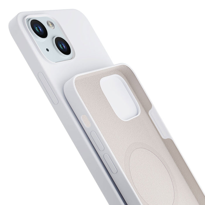 3mk Hardy Silicone MagCase for iPhone 15 Plus - White