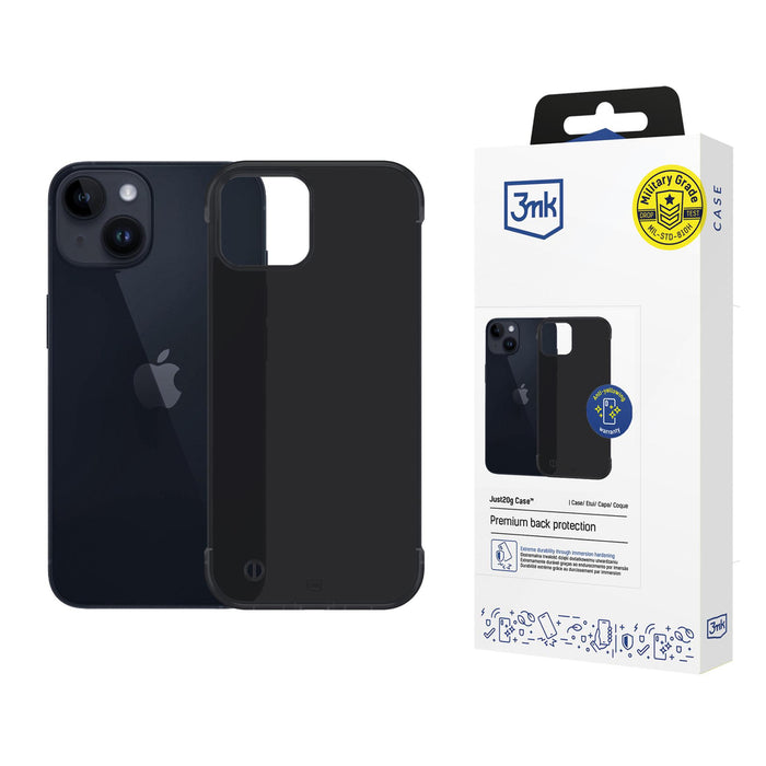 3mk Just20g Matt Case for Apple iPhone 14 - Matte Black