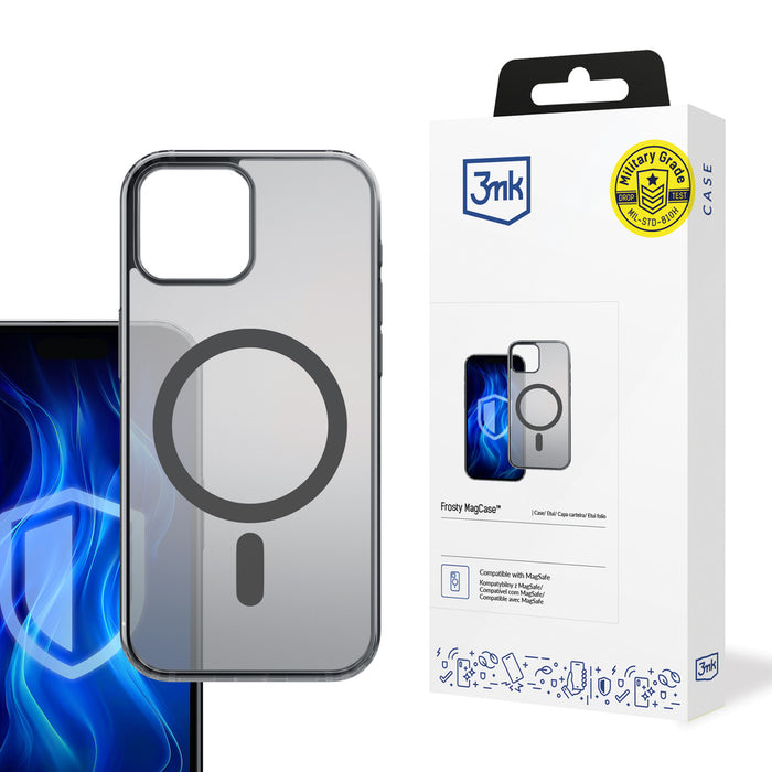 3mk Frosty MagCase for iPhone 14 Plus - Black