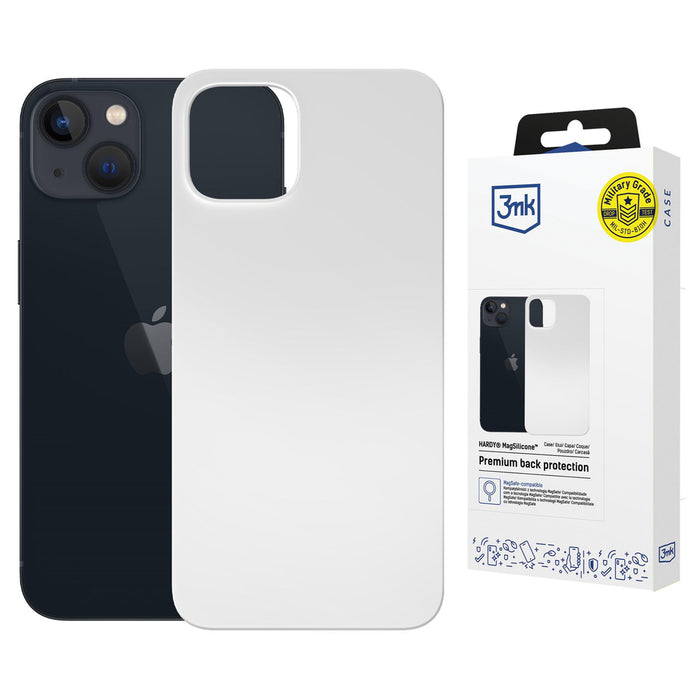 3mk Hardy MagSilicone Case for Apple iPhone 15 Plus - White