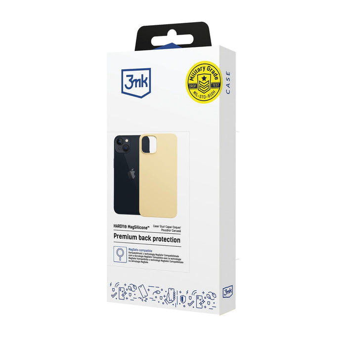 3mk Hardy MagSilicone case for Apple iPhone 15 - yellow