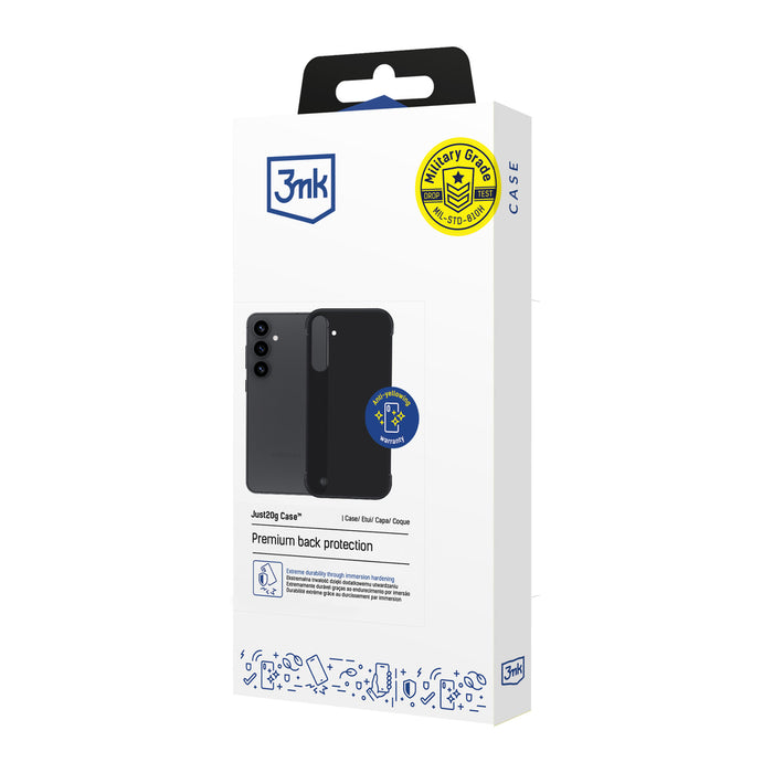 3mk Just20g Matt Case for Samsung Galaxy S25+ - Matte Black