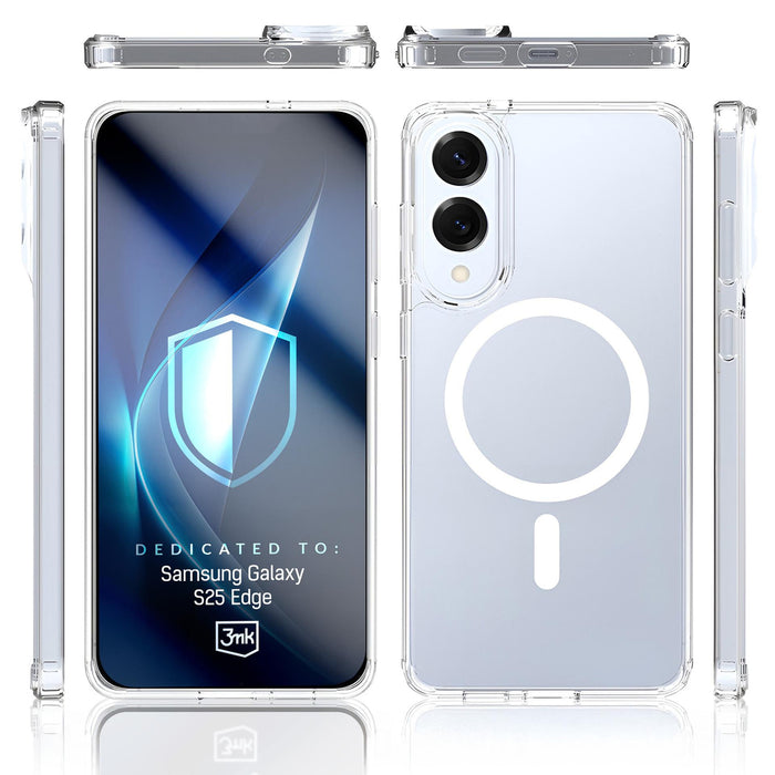 3mk Armor MagCase for Samsung Galaxy S25 Edge - Transparent