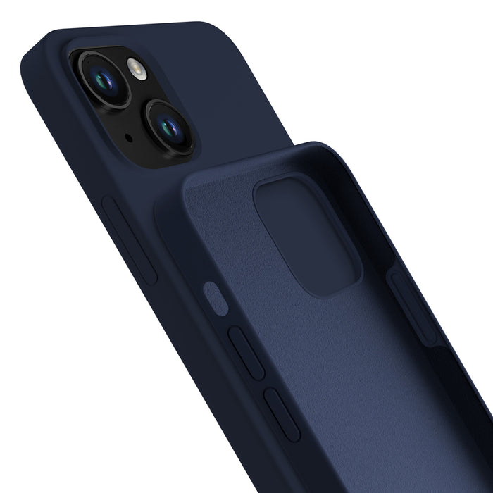 3mk Silicone Case for iPhone 15 Plus - Navy Blue