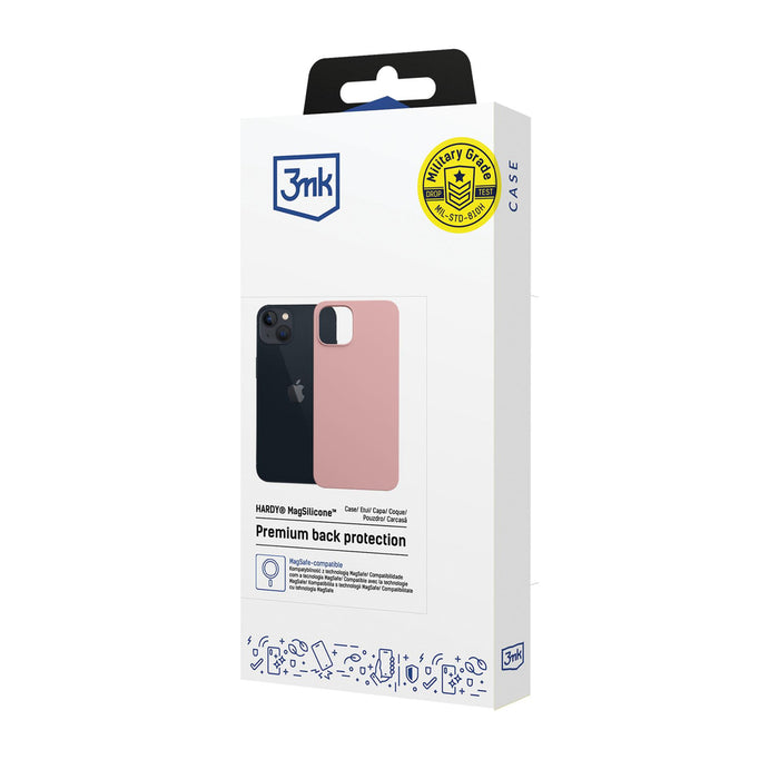 3mk Hardy MagSilicone Case for Apple iPhone 15 - Pink
