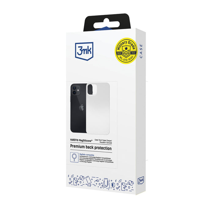 3mk Hardy MagSilicone Case for Apple iPhone 12 - White