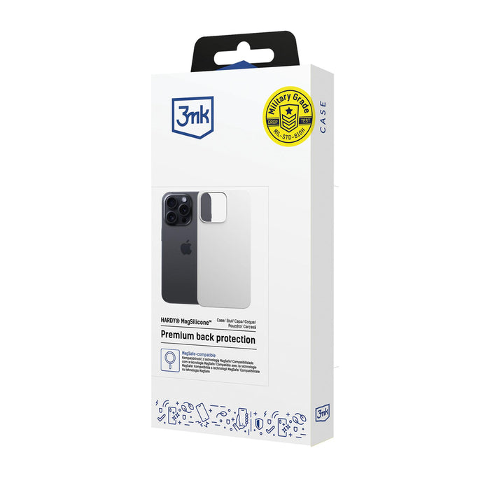 3mk Hardy MagSilicone Case for Apple iPhone 14 Pro Max - White