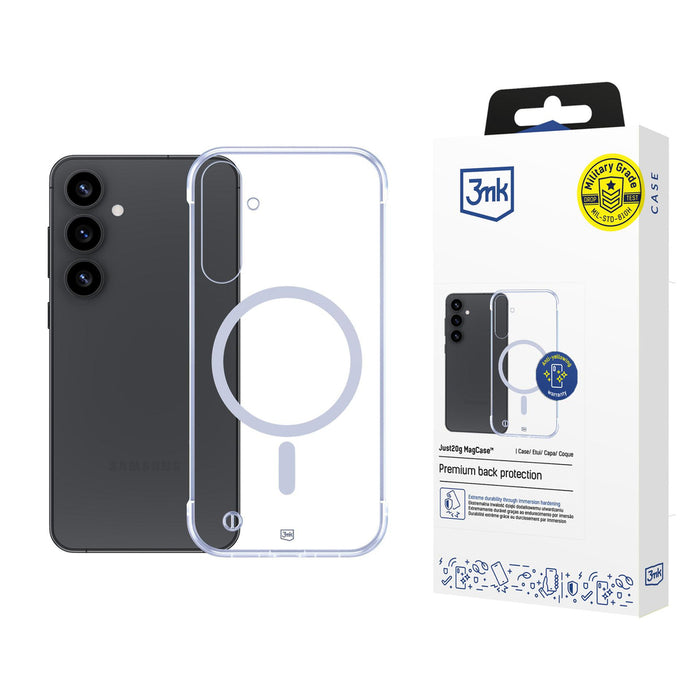 3mk Just20g MagCase for Samsung Galaxy S25 - transparent