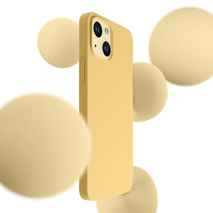 3mk Hardy Silicone MagCase case for iPhone 15 Plus - yellow