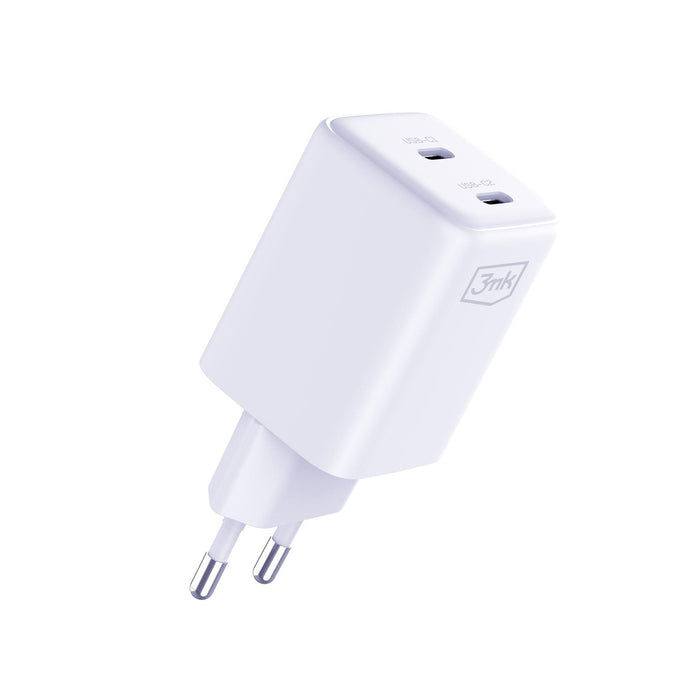 3mk Hyper Charger PD 45W QC4+ PPS 2C Super-Fast Charge 2.0 Wall Charger - White